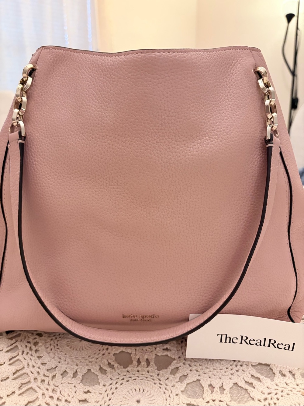 Kate Spade Vivian Mulberry Street Pebbled Leather Hobo Shoulder Bag Pink